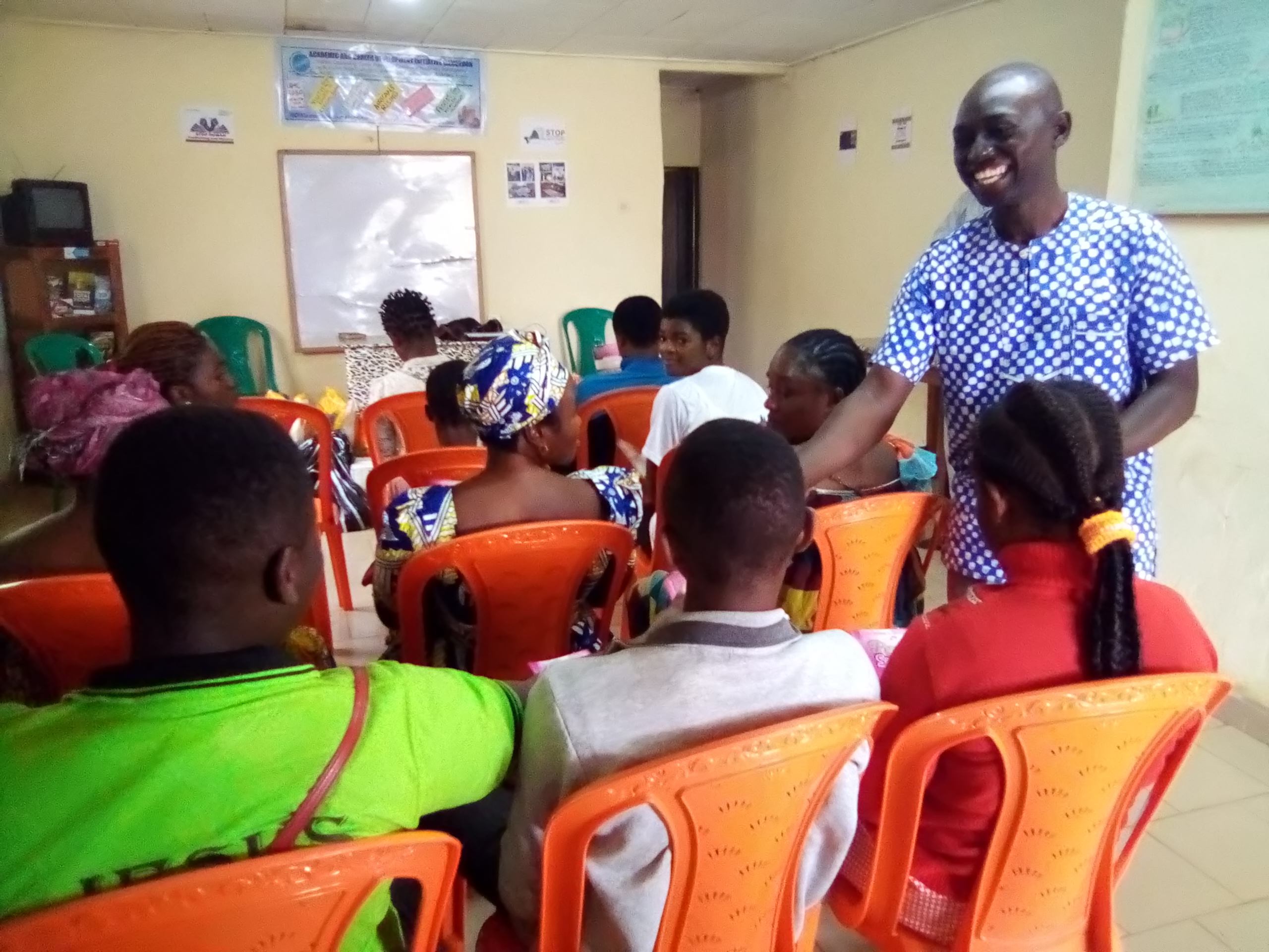 African youth collaborating and sharing strategic ideas